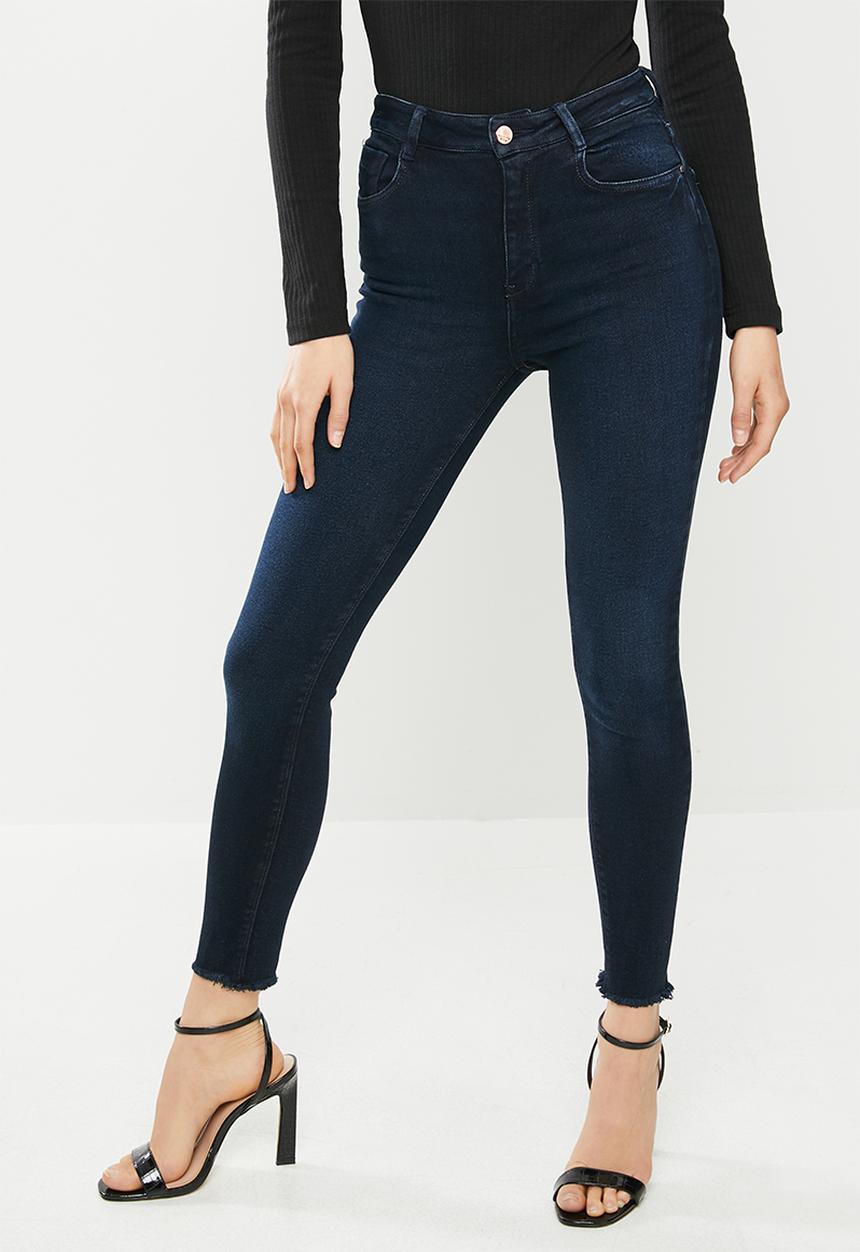 SISSY BOY - New wave high rise skinny open end denim - navy