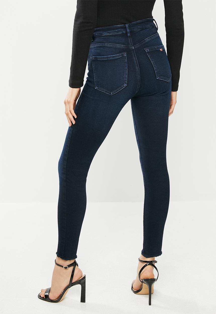 SISSY BOY - New wave high rise skinny open end denim - navy