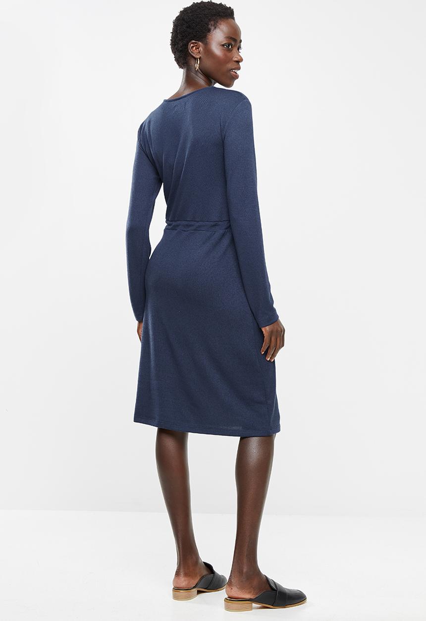 edit - Drawcord dress - navy