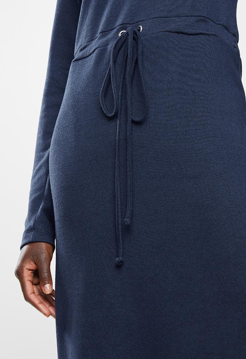 edit - Drawcord dress - navy