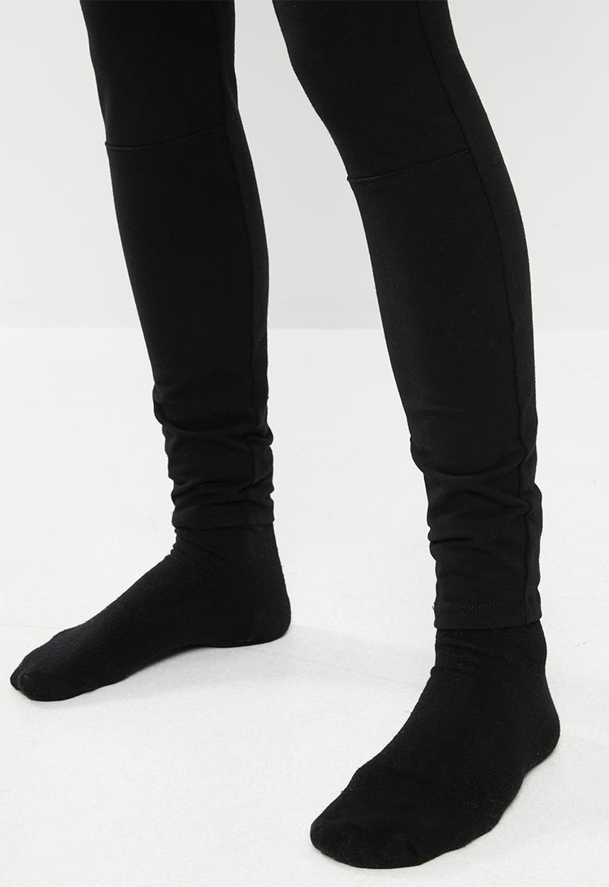 SISSY BOY - Snap back high rise knit cargo - black