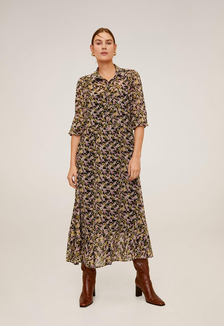 MANGO - Dress shan - multi 