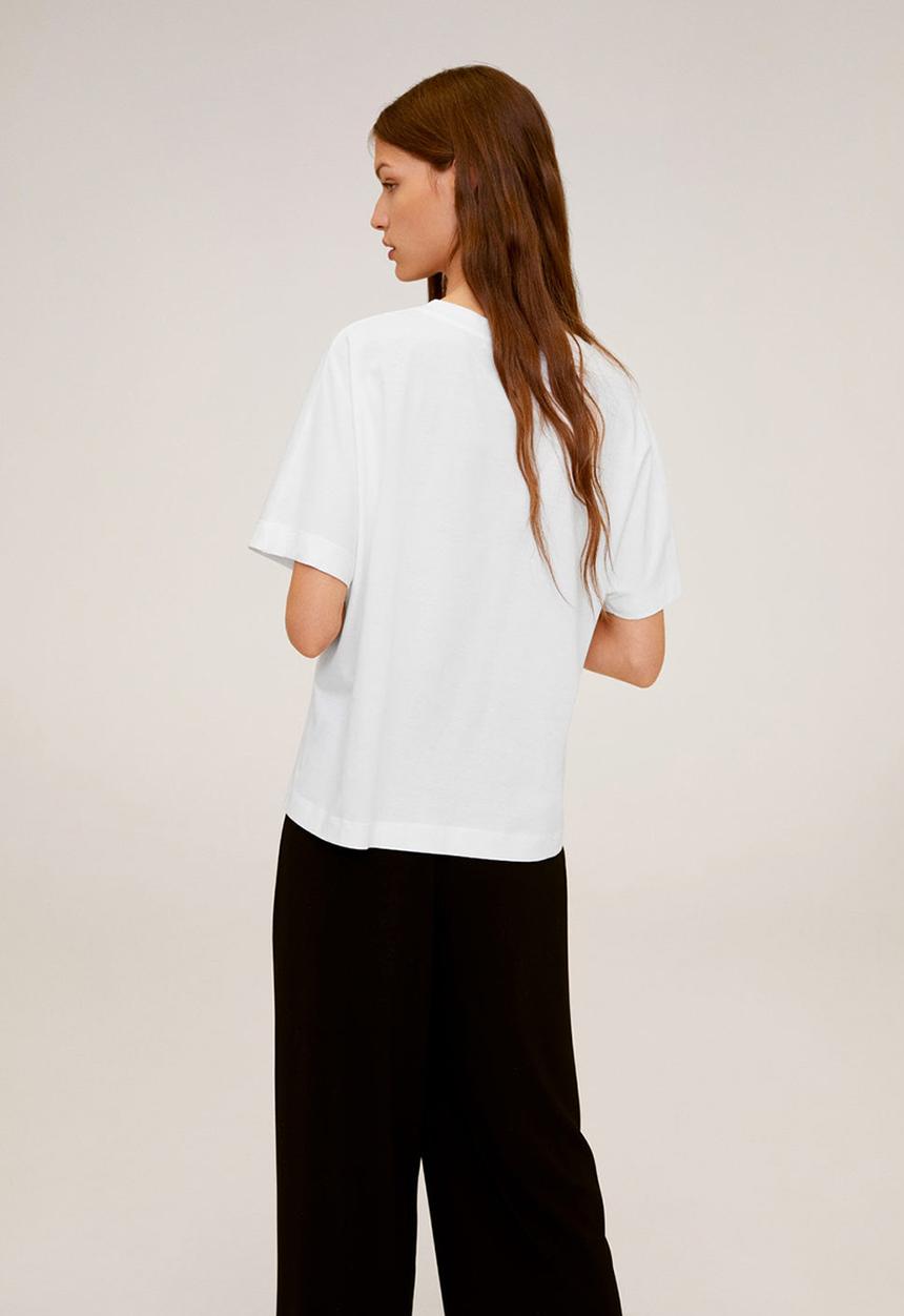 MANGO - T-shirt beauty - white
