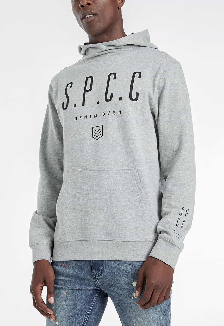 S.P.C.C - Buckthorn applique logo hoodie - grey 