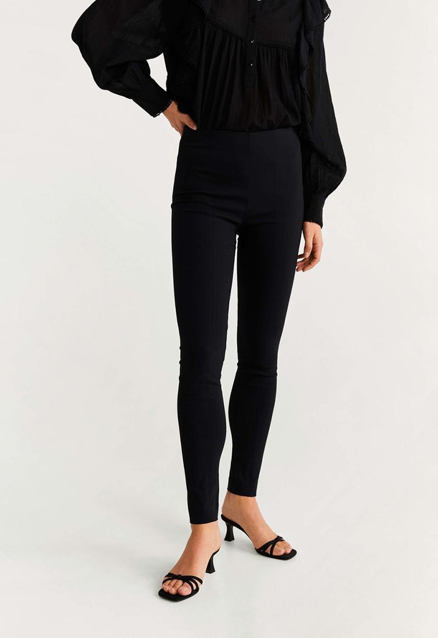 MANGO - Trousers avanti - black