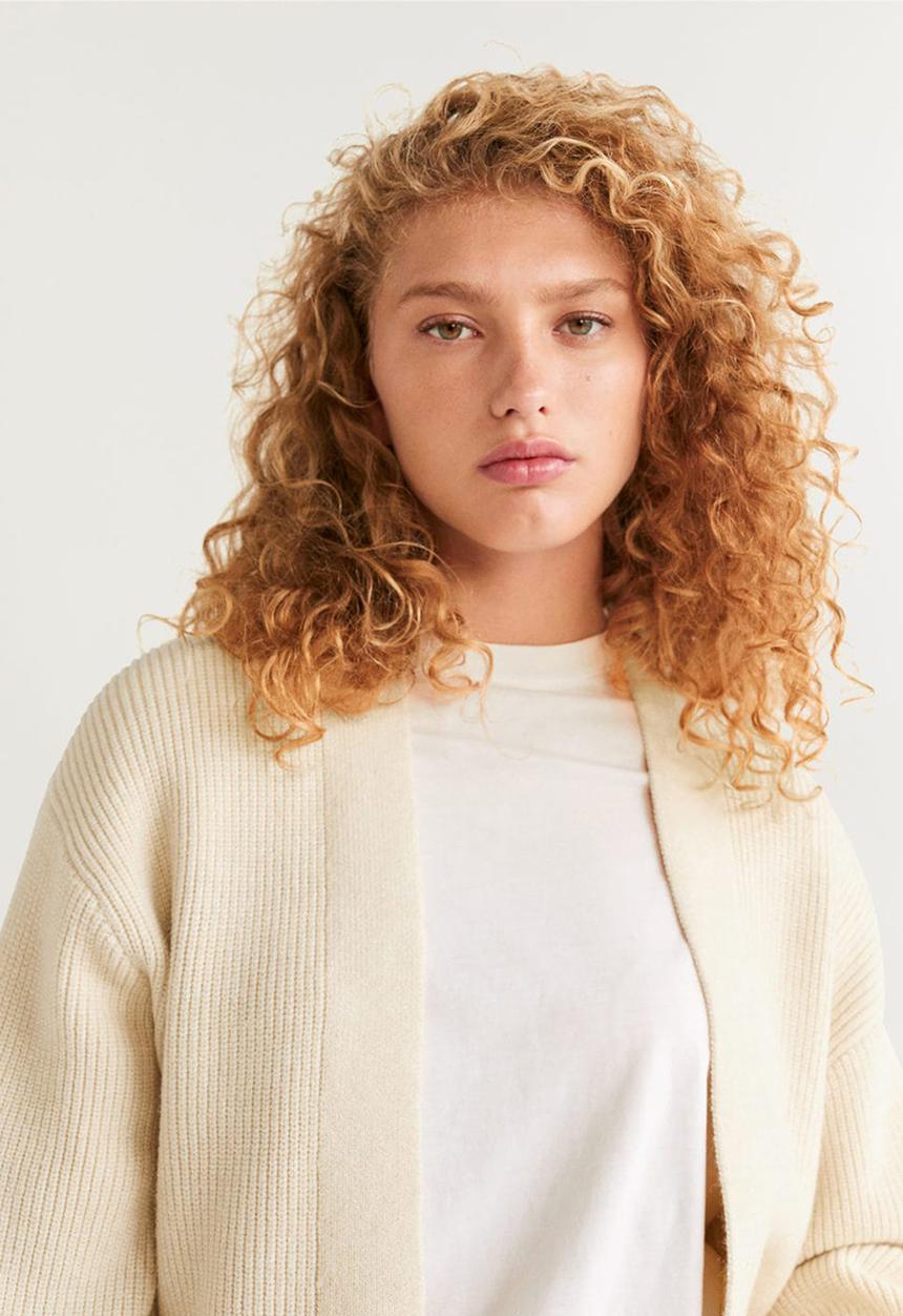 MANGO - Cardigan thames - neutral 