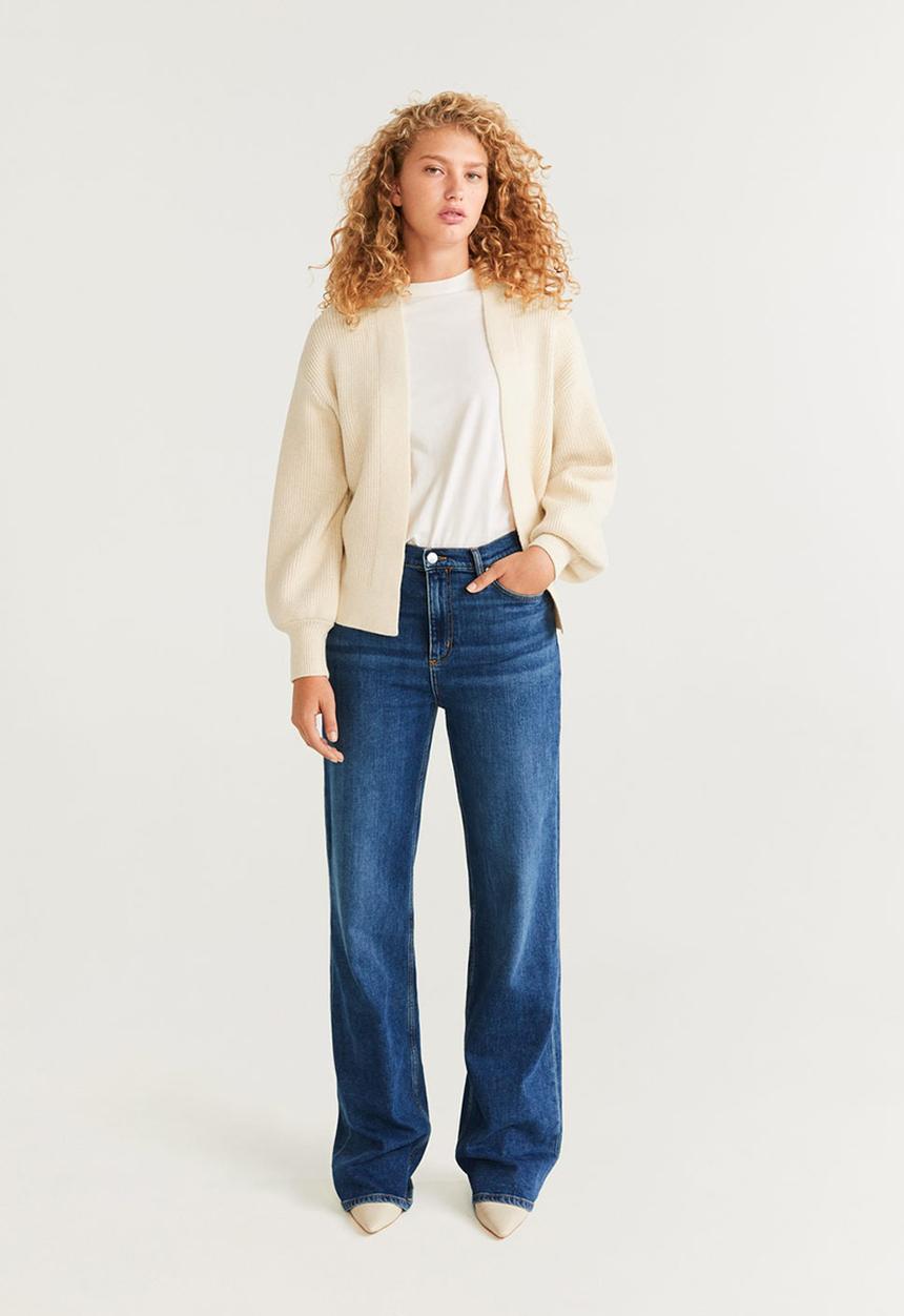MANGO - Cardigan thames - neutral 