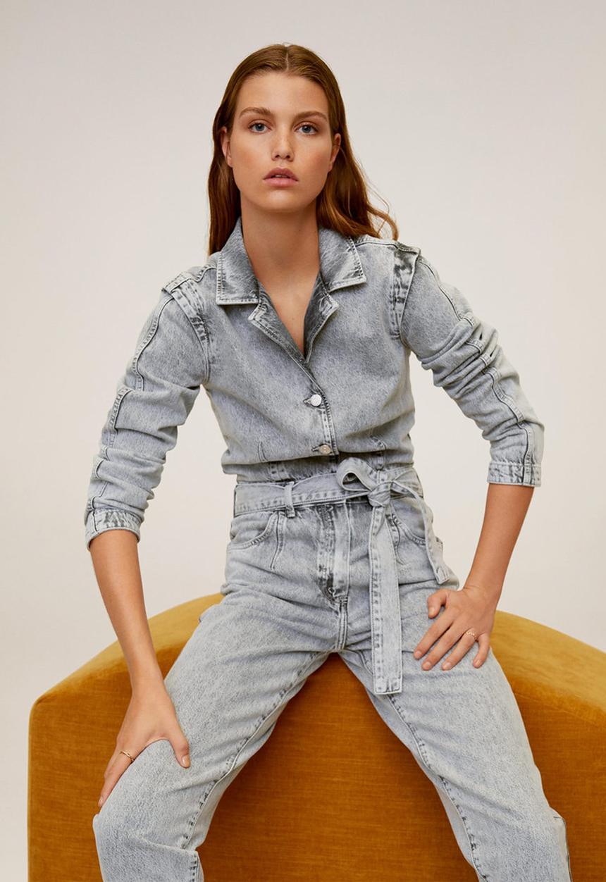 MANGO - One-piece suit acid - light denim