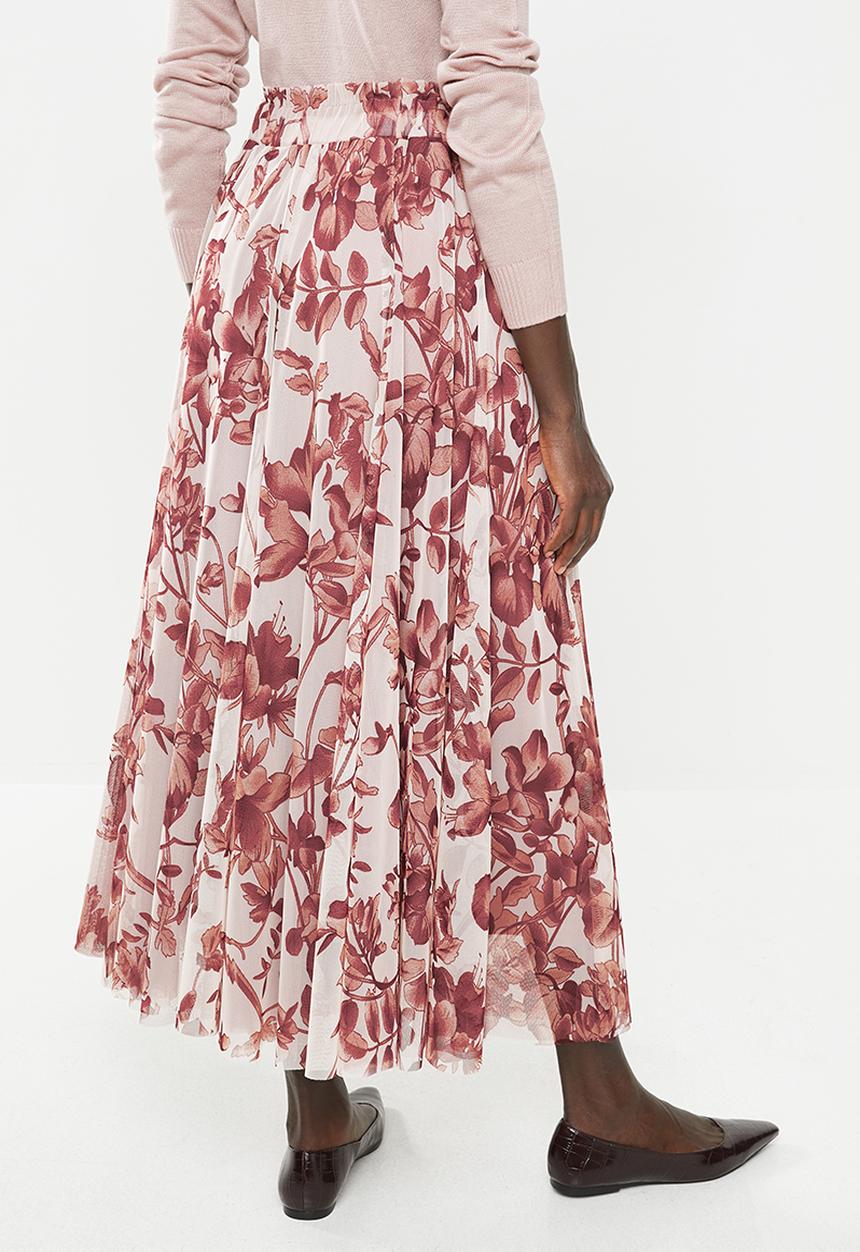 edit - Mesh maxi skirt - multi