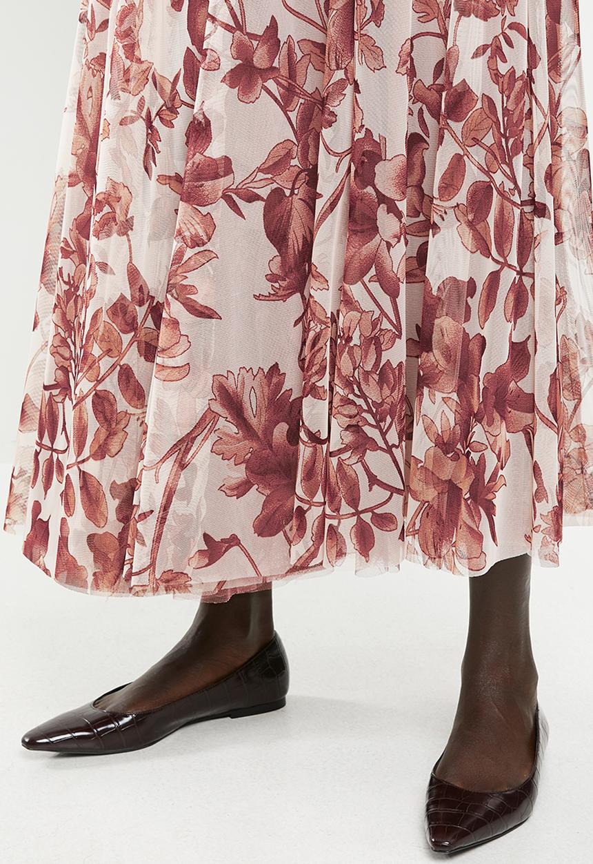 edit - Mesh maxi skirt - multi