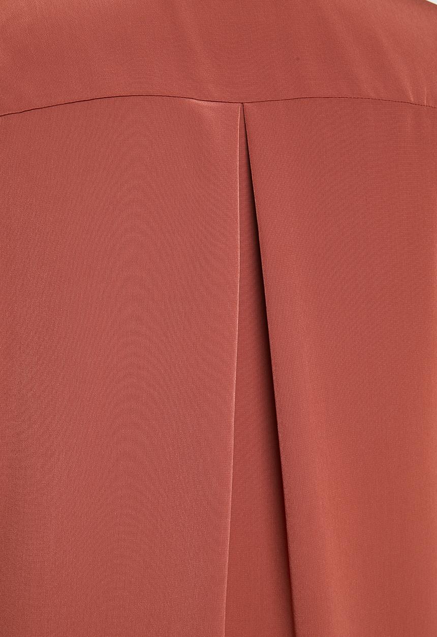 Vero Moda - Plus Lia long blazer - rust 