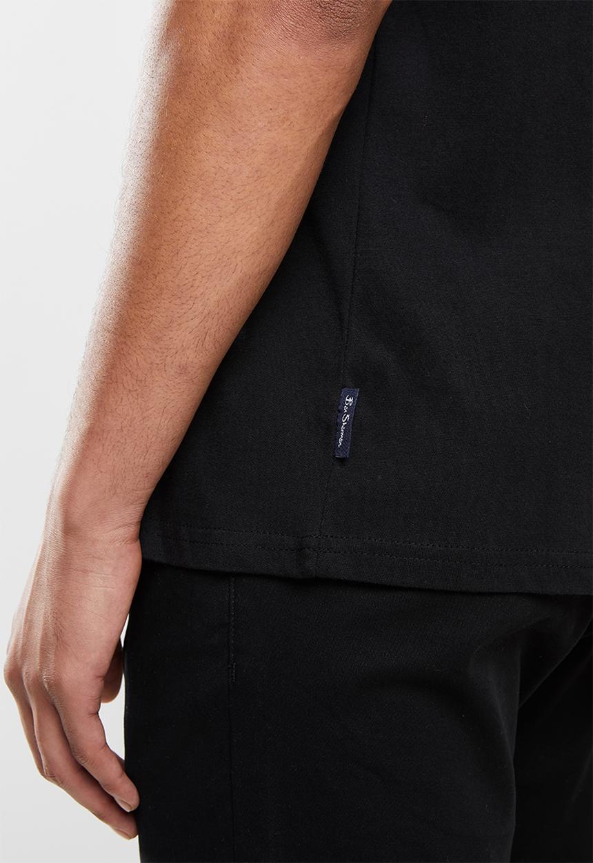 Ben Sherman - ESSENTIAL TEE V-NECK - BLACK