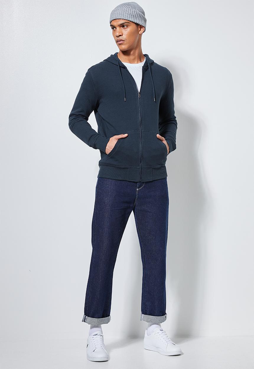 Superbalist - Noel zip through hoodie - navy