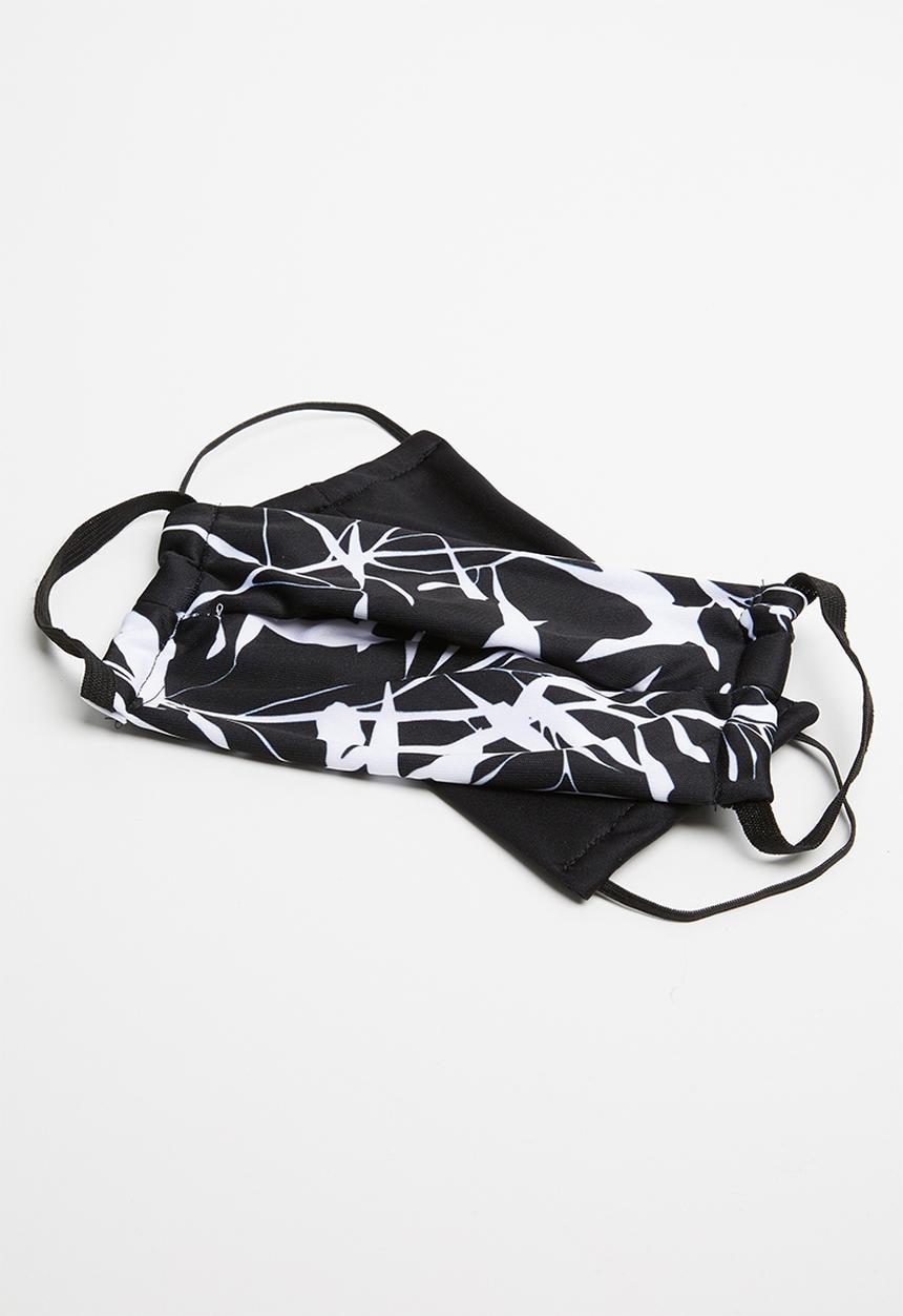 Superbalist - 2 Pack fabric mask - black & white