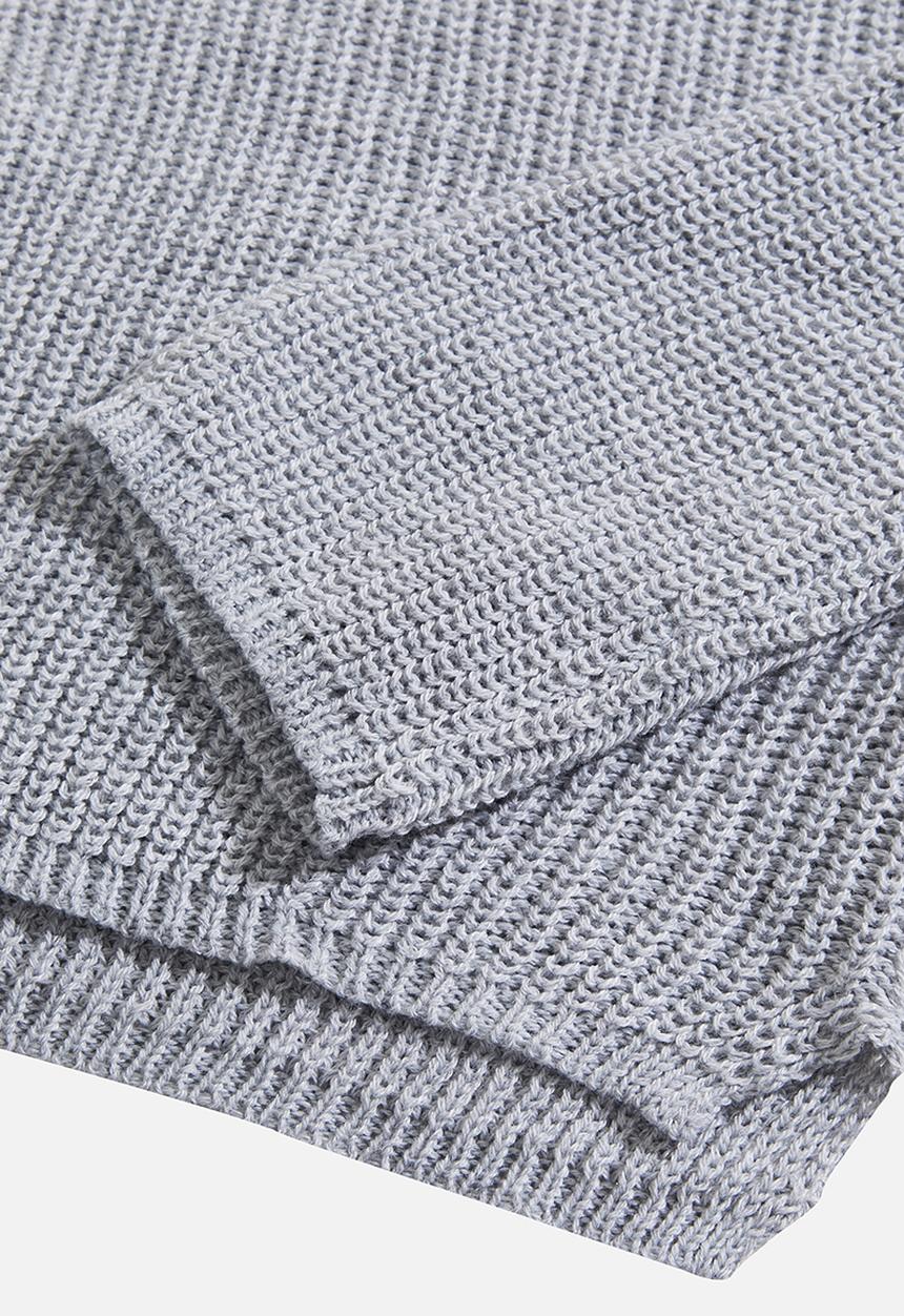 Missguided - Petite core roll neck crop jumper - grey