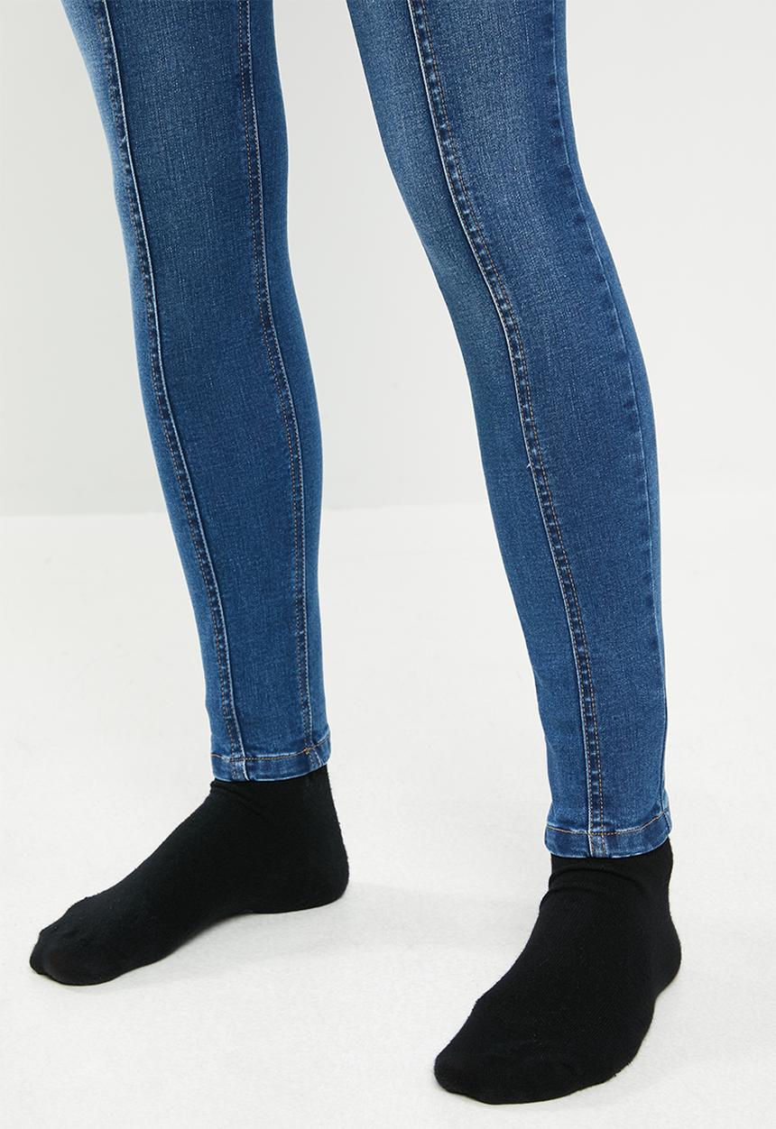 SISSY BOY - Mile high rise skinny with panel lines - blue