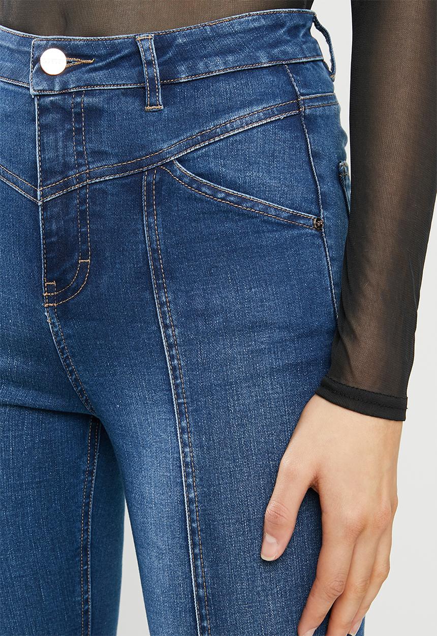 SISSY BOY - Mile high rise skinny with panel lines - blue