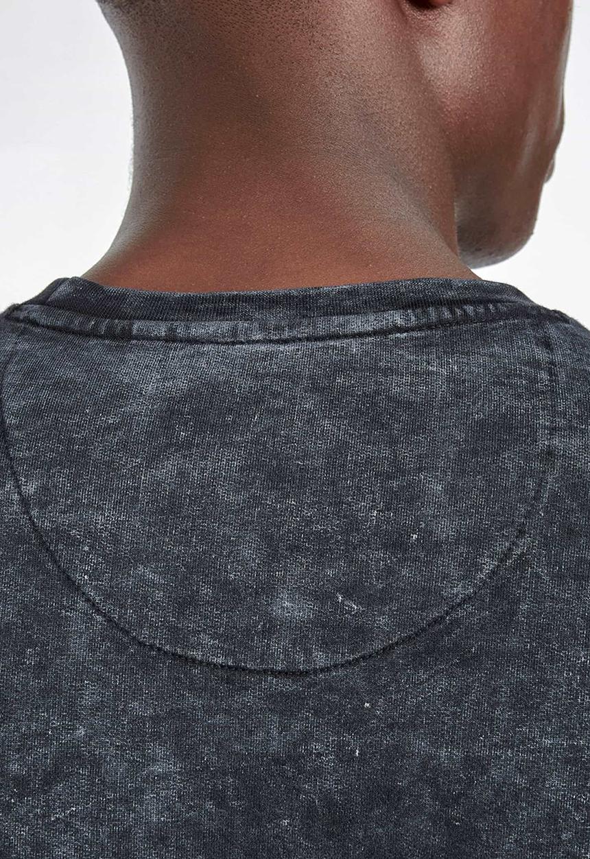 S.P.C.C - Crossway cut & sew crew neck sweat - black & white