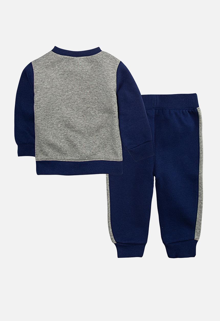 Nike - Nkb nike fut camo crew & jog - blue 