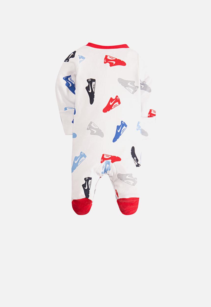 Nike - Nike boys aop shoe footed coverall - white