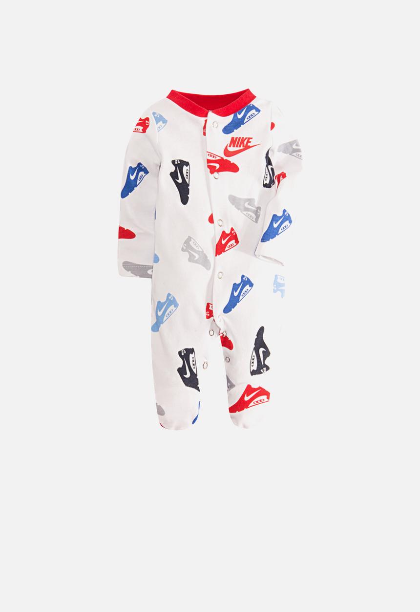 Nike - Nike boys aop shoe footed coverall - white
