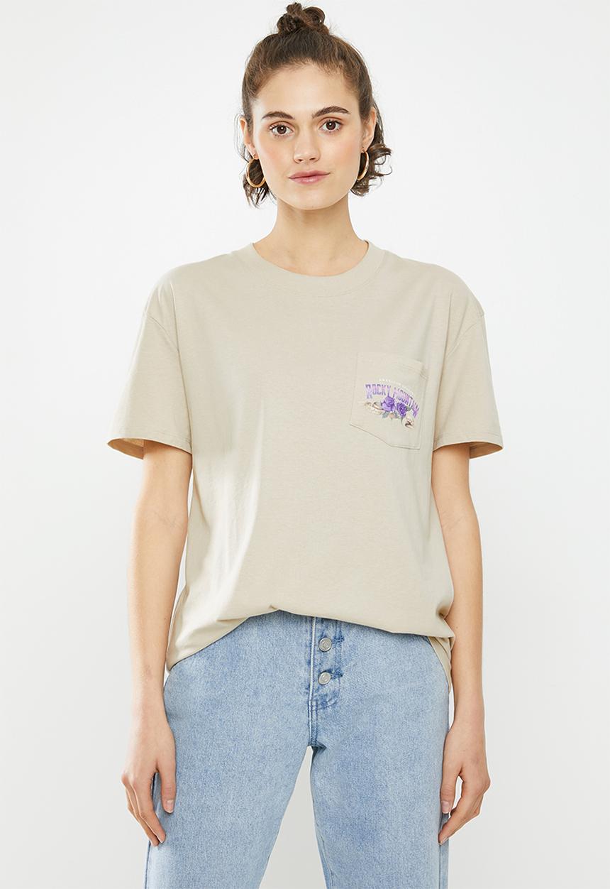 Cotton On - The original graphic tee - beige 