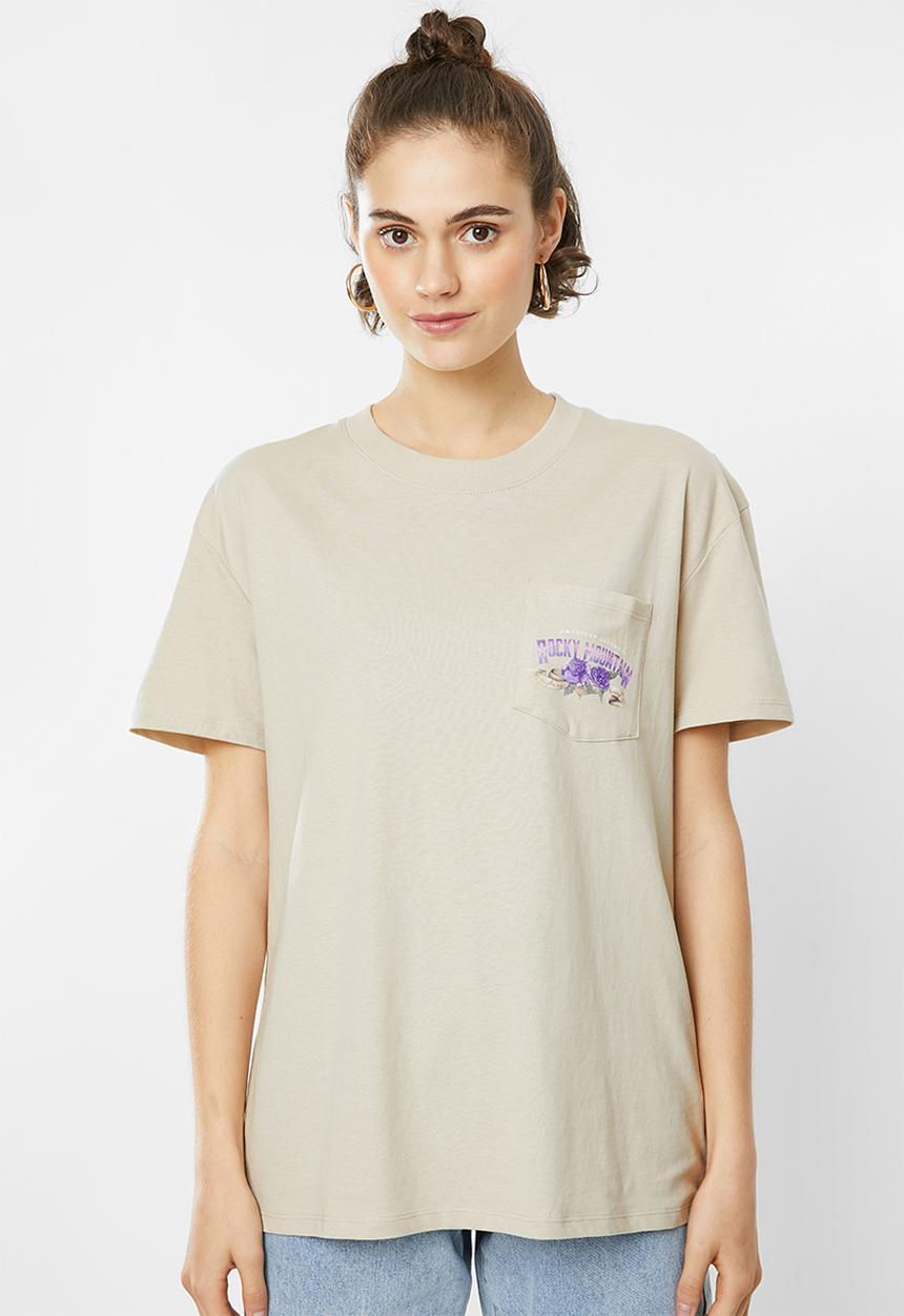 Cotton On - The original graphic tee - beige 