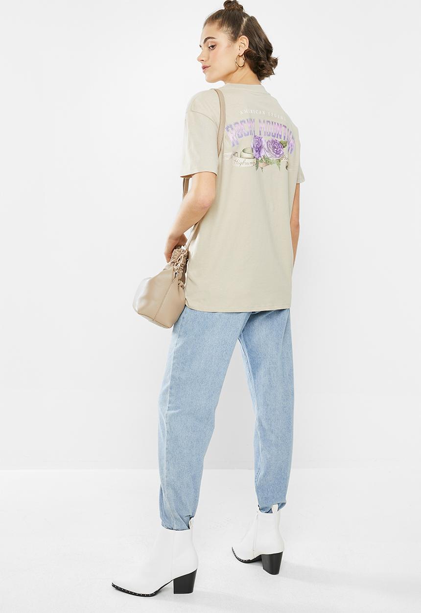 Cotton On - The original graphic tee - beige 