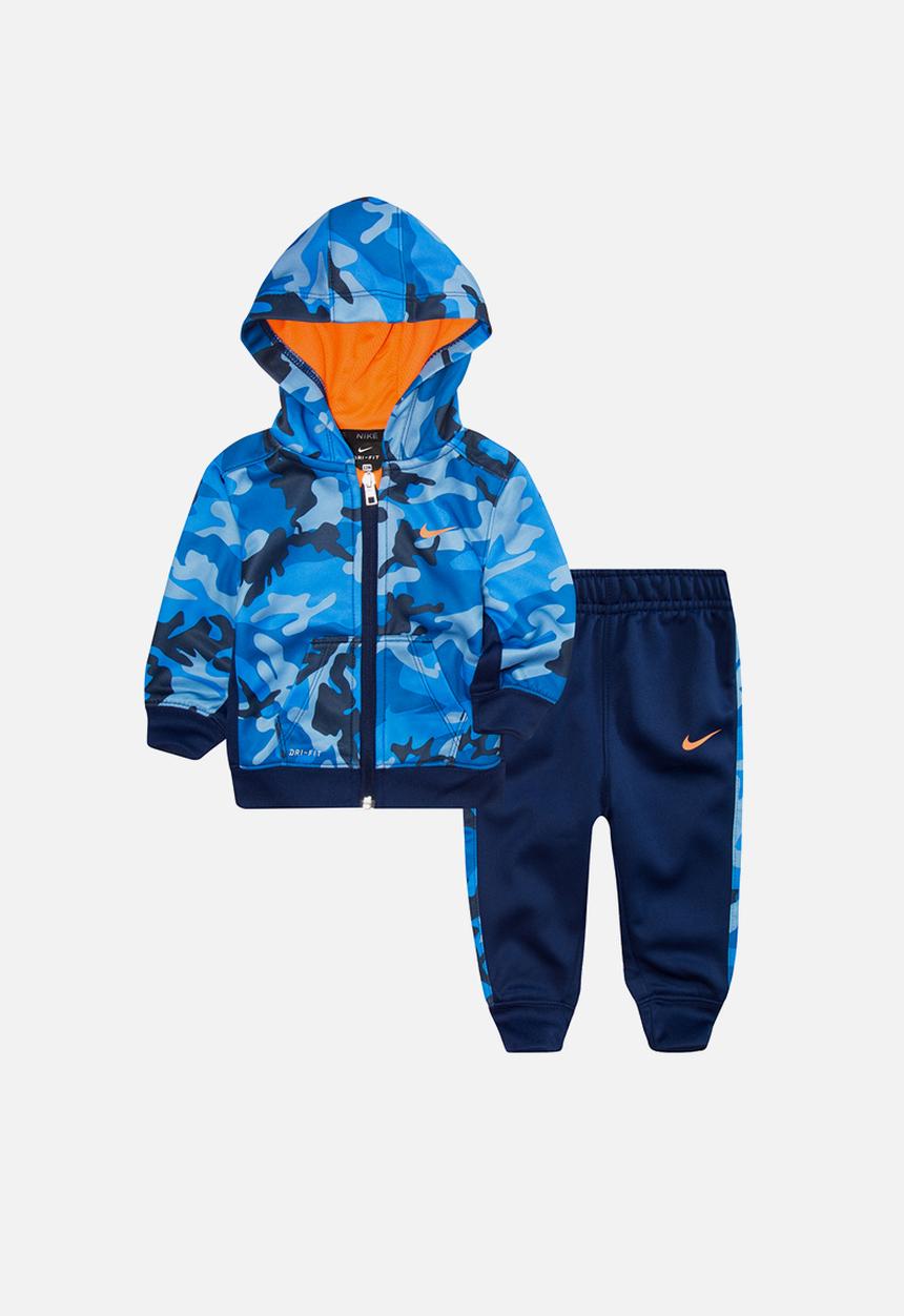 Nike - Nike boys camo aop fz therma set - blue void