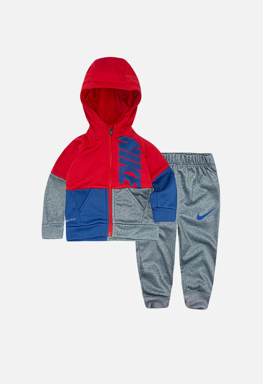 Nike - Nike splvl therma set - dark grey heather/university red