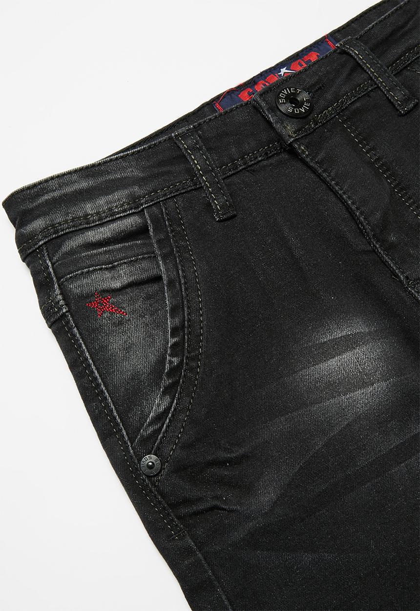 SOVIET - Wham skinny denim - black