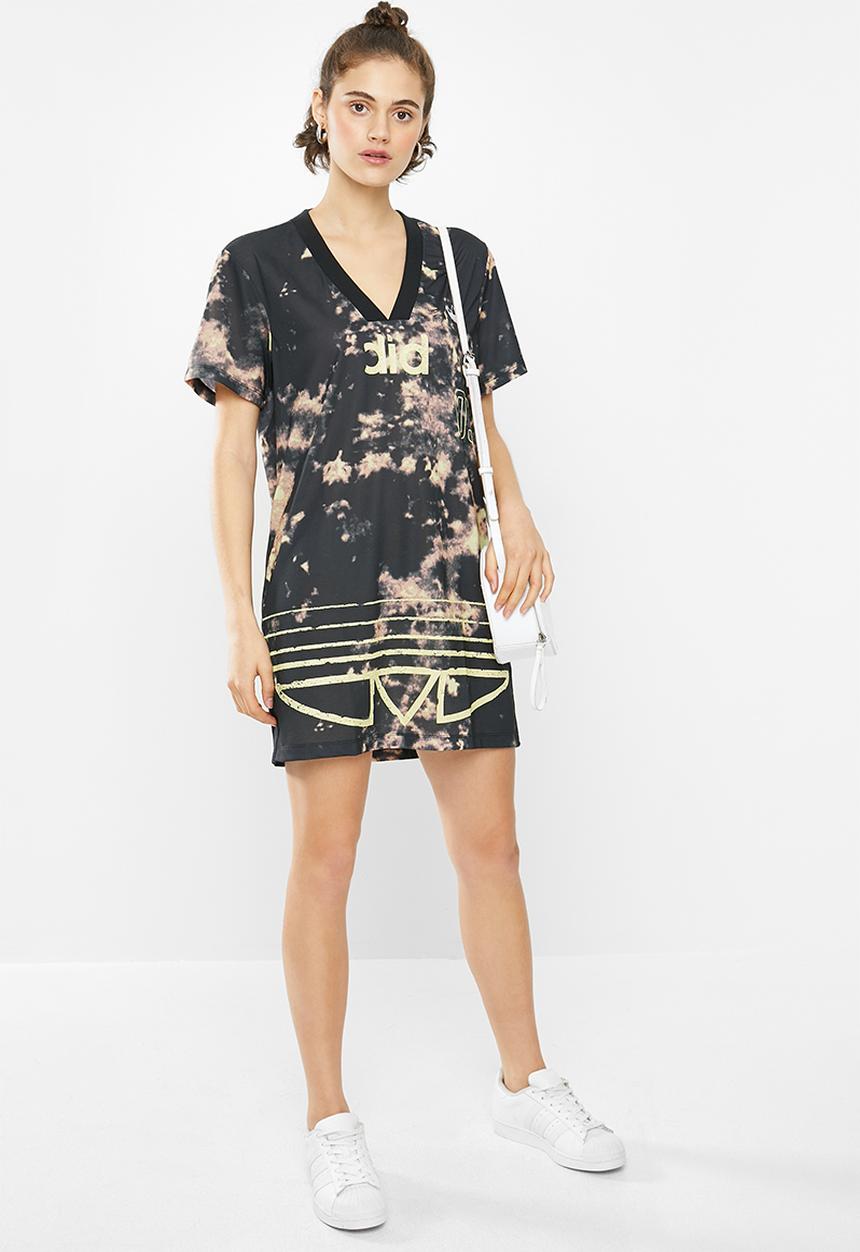 adidas Originals - Fakten aop dress - black & green