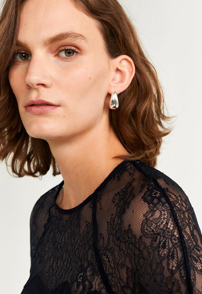 MANGO - Blouse ramet - black