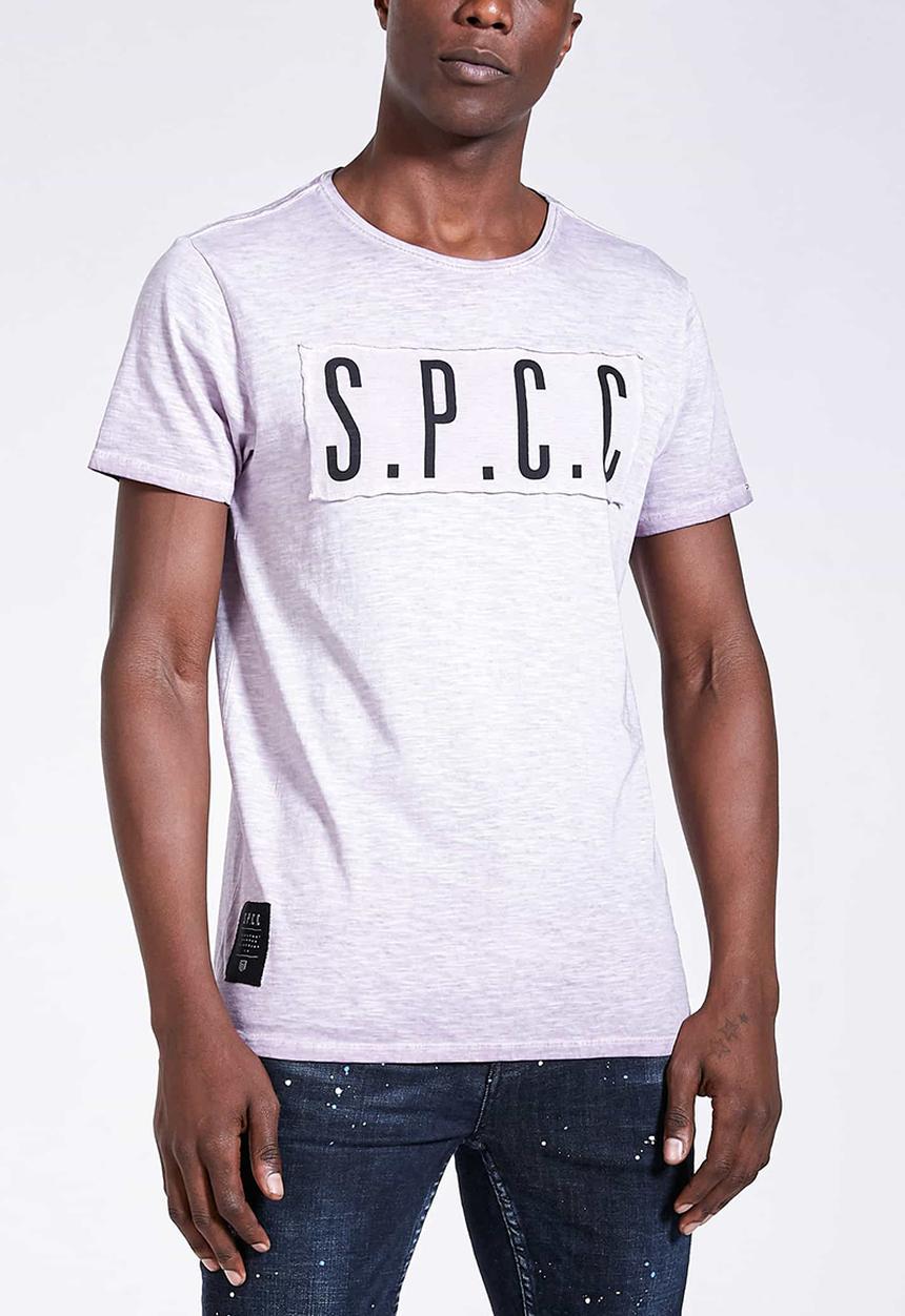 S.P.C.C - Promenade reverse dirty dye logo tee - purple