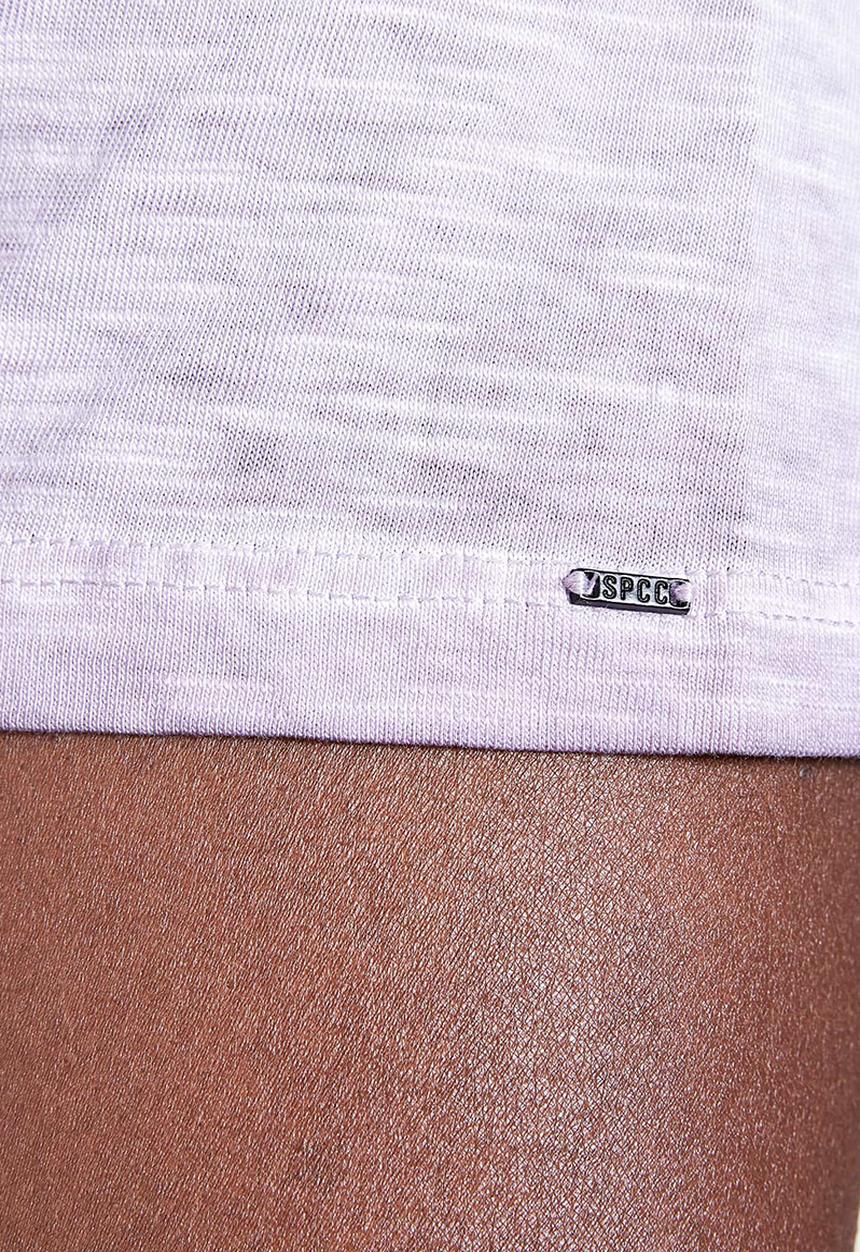 S.P.C.C - Promenade reverse dirty dye logo tee - purple