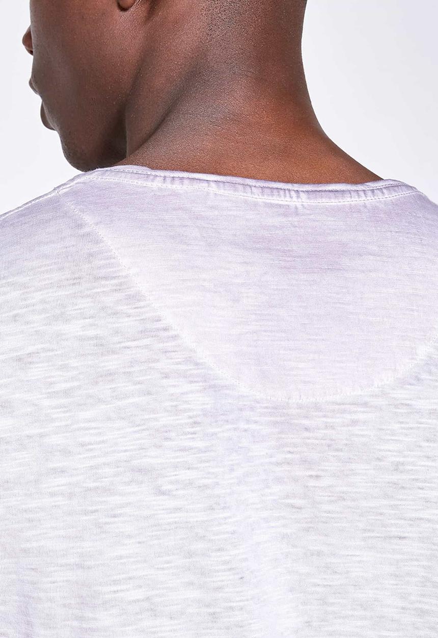 S.P.C.C - Promenade reverse dirty dye logo tee - purple