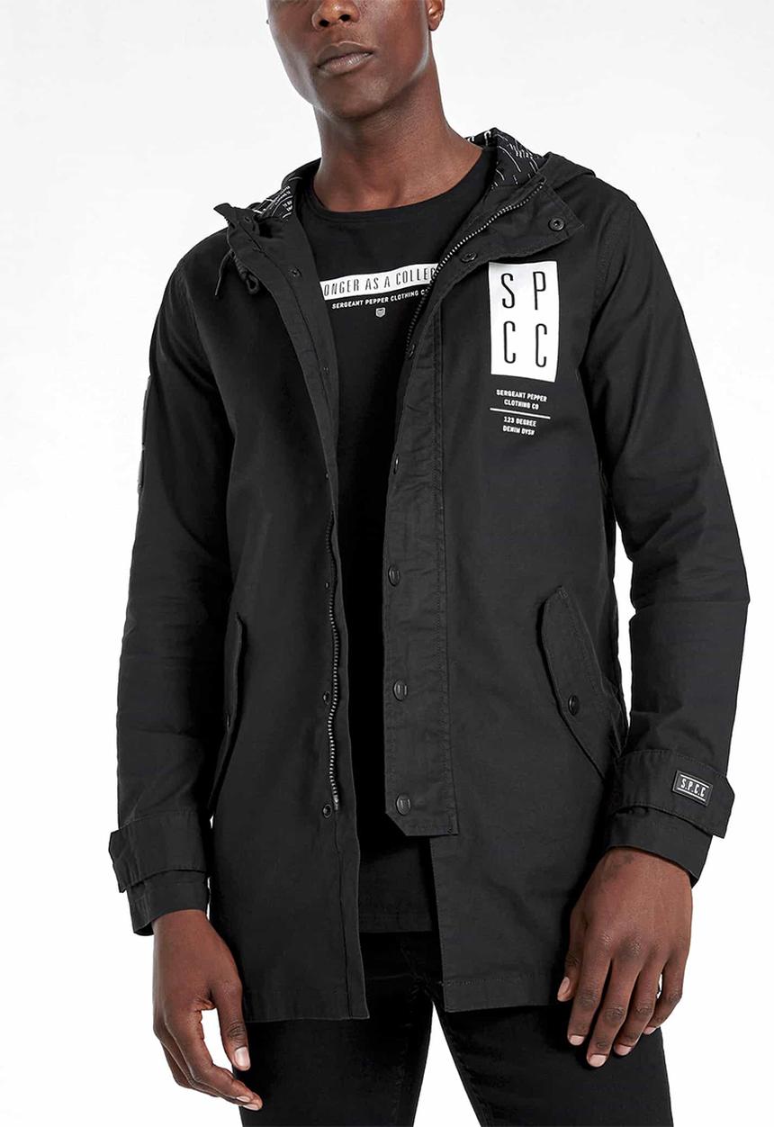 S.P.C.C - Niles lightweight parka jacket - black