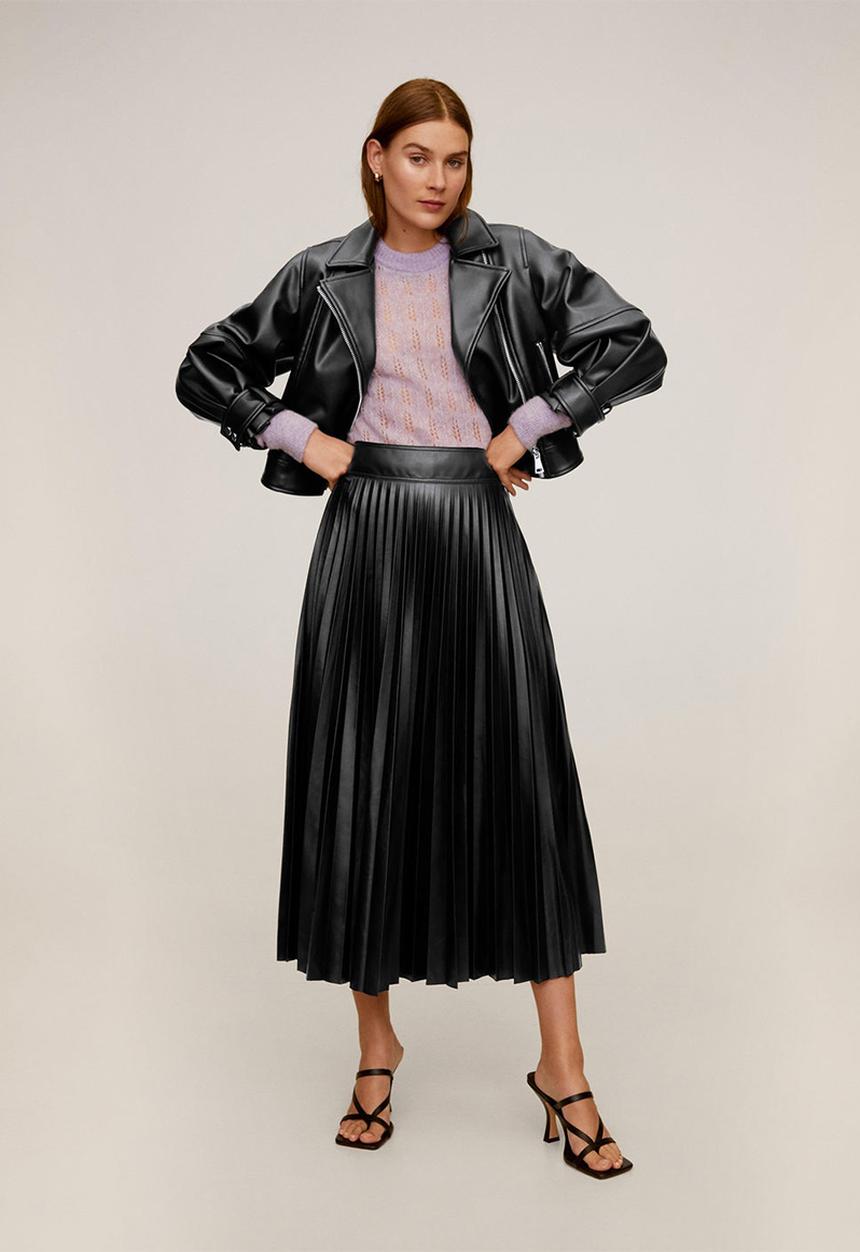MANGO - Skirt Greta - black