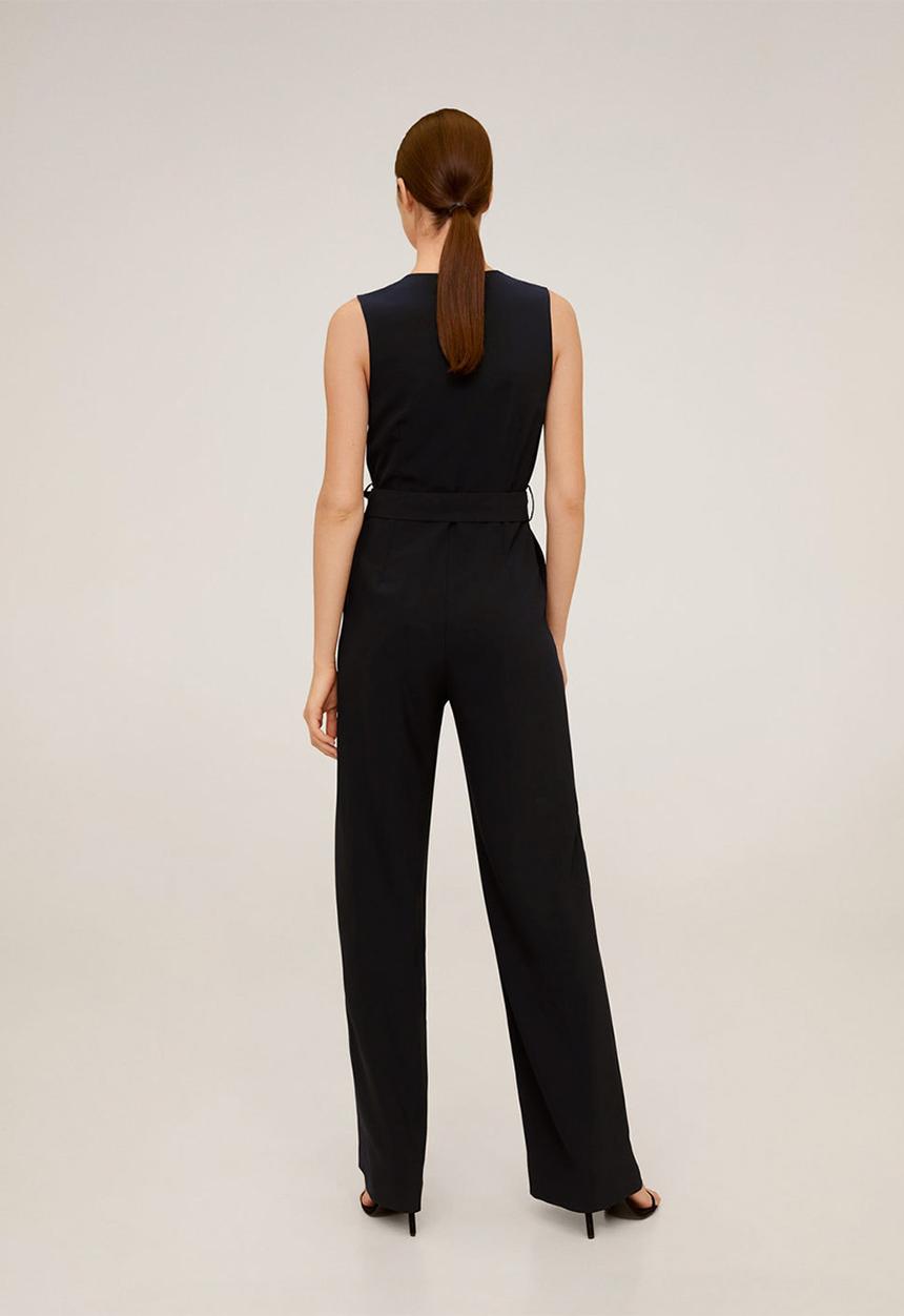 MANGO - One-piece suit bio - black & white 