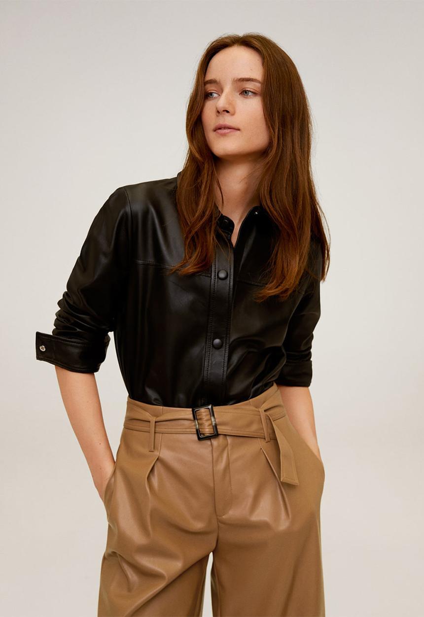 MANGO - Trousers holmes - brown