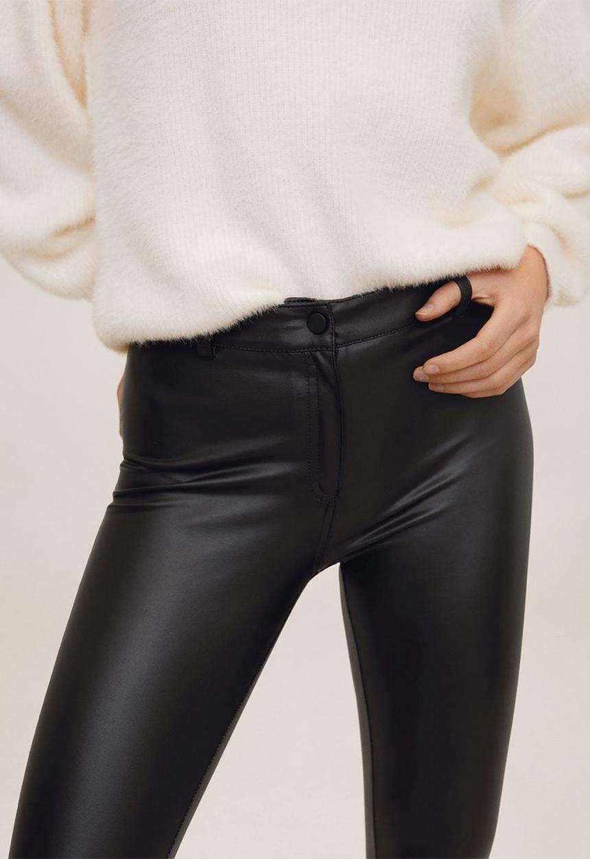 MANGO - Leggings bang - black