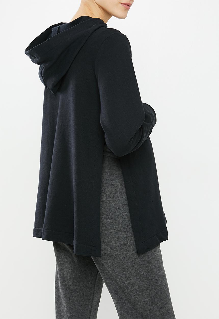 Superbalist - Maternity stretch fleece matching set (top) - black