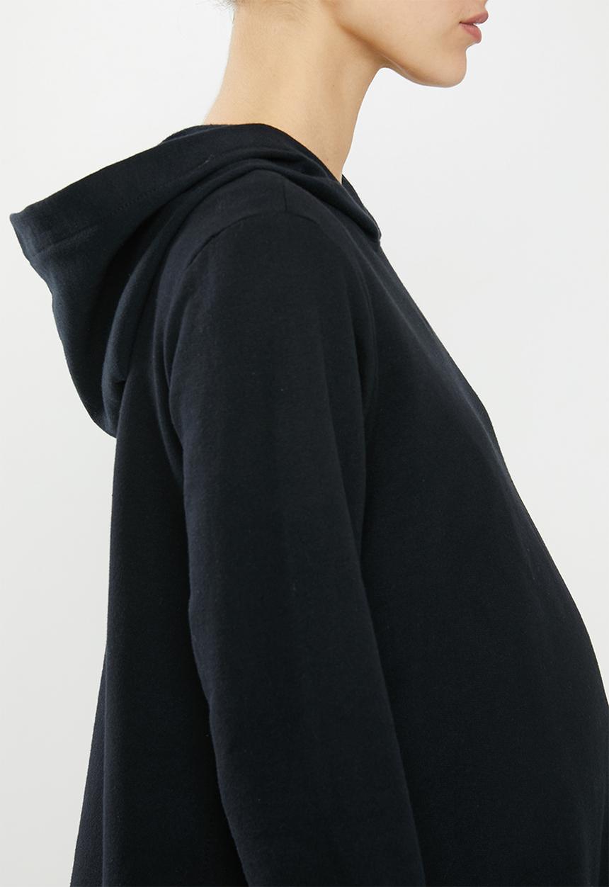 Superbalist - Maternity stretch fleece matching set (top) - black