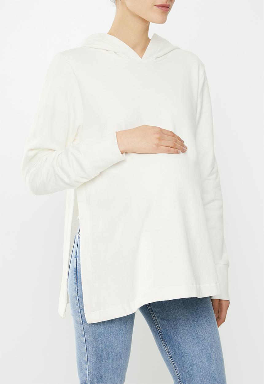 Superbalist - Maternity stretch fleece matching set (top) - milk