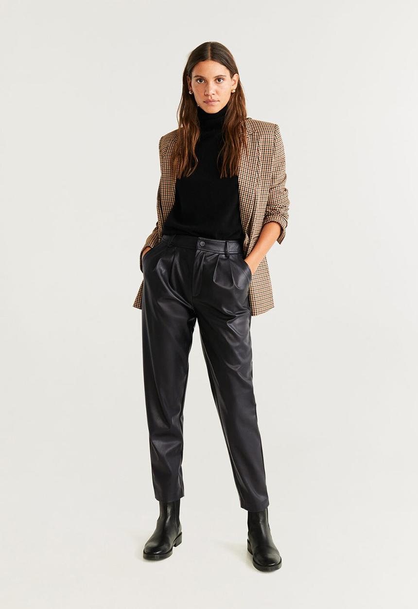 MANGO - Trousers martina - black