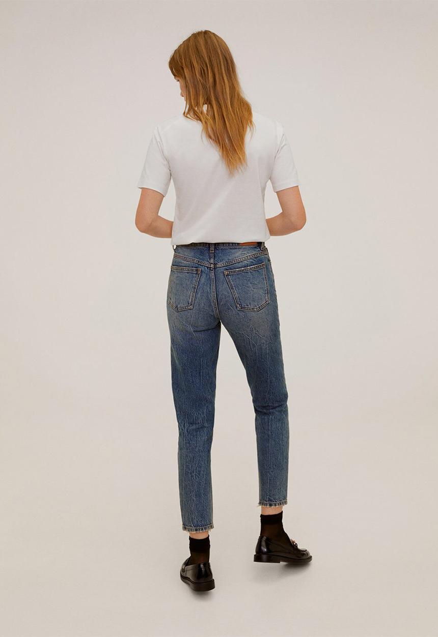 MANGO - T-shirt zapa - beige