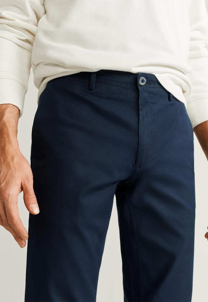 MANGO - Borne trousers  - navy