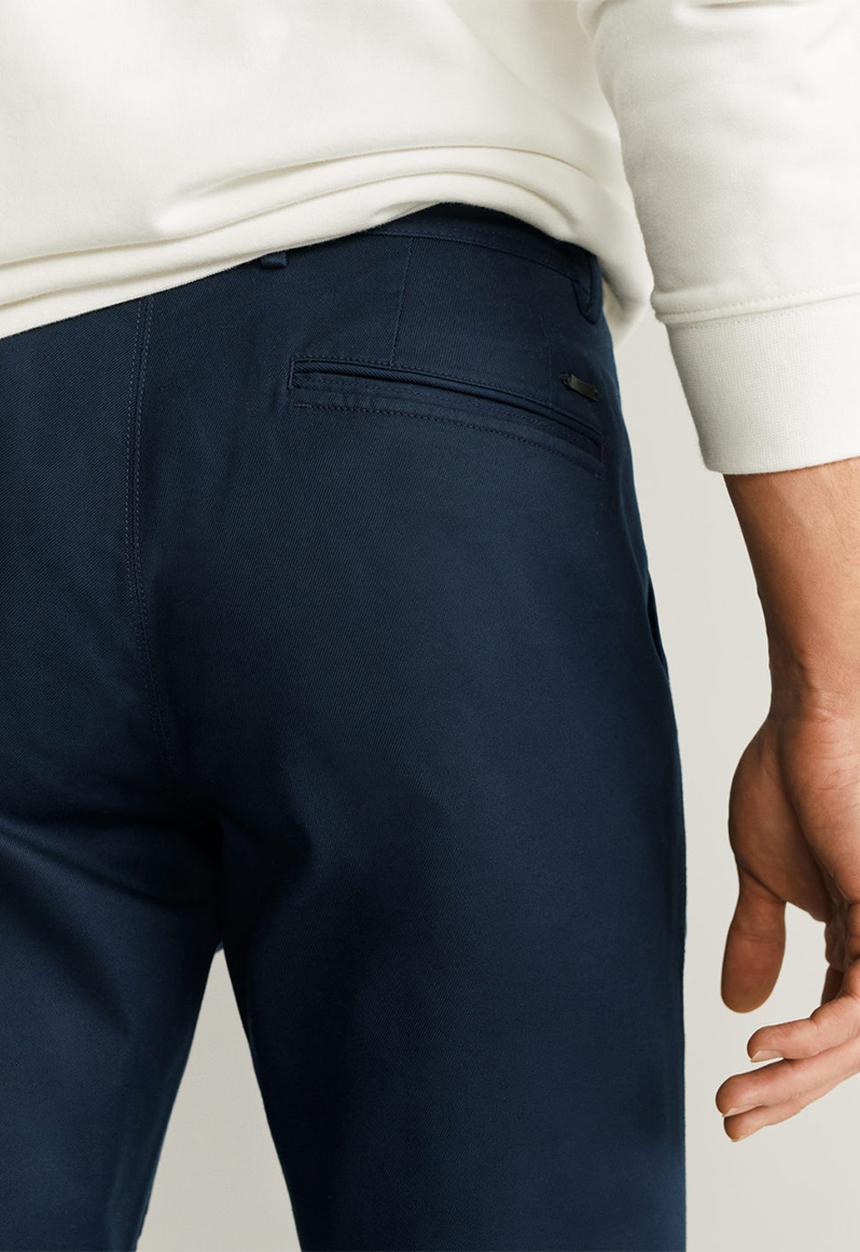 MANGO - Borne trousers  - navy