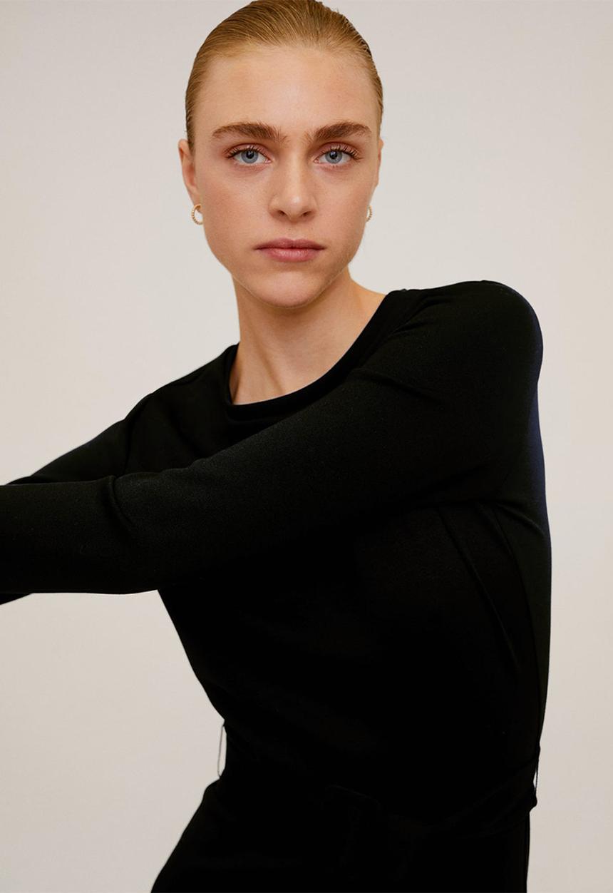 MANGO - Dress peto - black