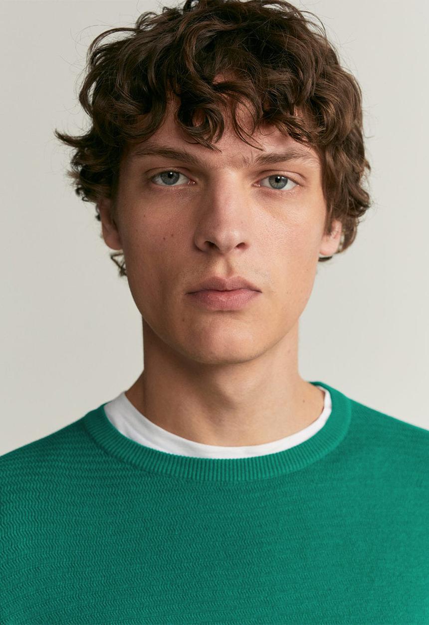 MANGO - Bora sweater - green